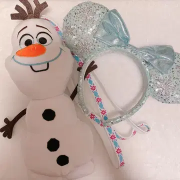 겨울왕국 올라프 숄더백 엘사 머리띠 세트