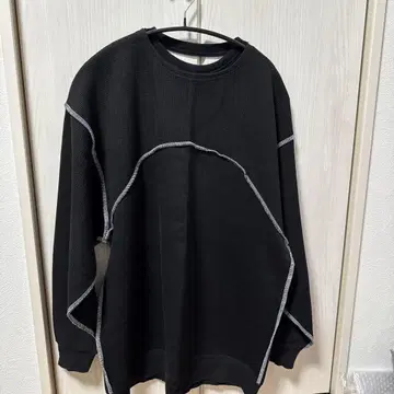 리브 블랙 긴팔 상의 F 사이즈