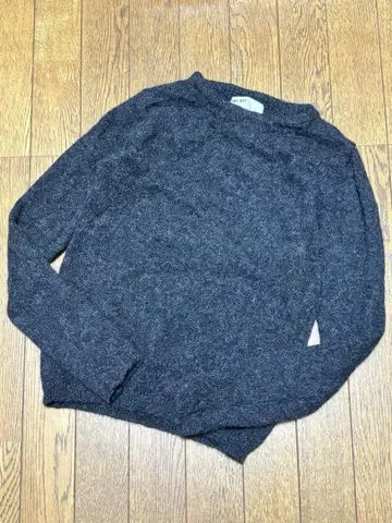 evam eva 다크 그레이 알파카 스웨터