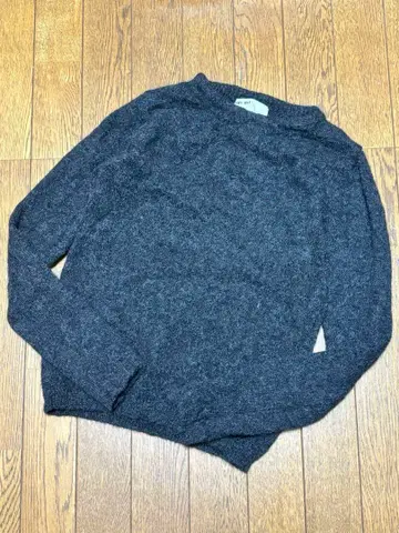 evam eva 다크 그레이 알파카 스웨터