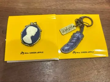미세스 그린애플 바벨탑 랜덤 가챠 카메오 깃털 키링 와카이