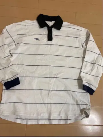 UMBRO 스트라이프 긴팔 피케 셔츠