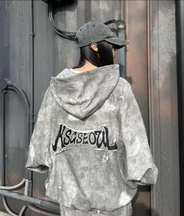 KsG 돌먼 로고 지퍼 후디