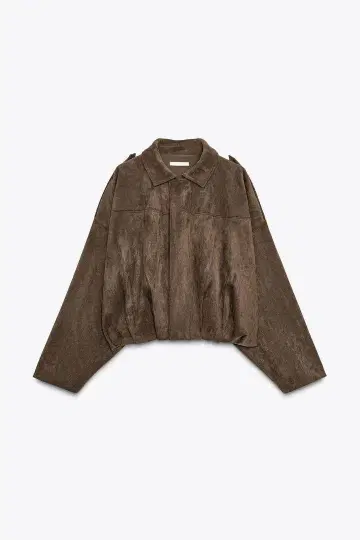 ZARA 스웨이드 느낌 봄버 자켓 4344/655/716