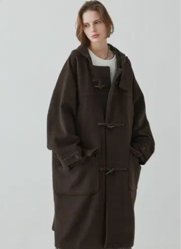 AIVER W70 라무 터치 울 래글런 더플 코트