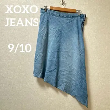 1점 한정 XOXO JEANS 비대칭 데님 스커트 9/10
