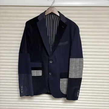 MITSUMINE 'TRE MONT' 크레이지 패턴 무늬 자켓 LL