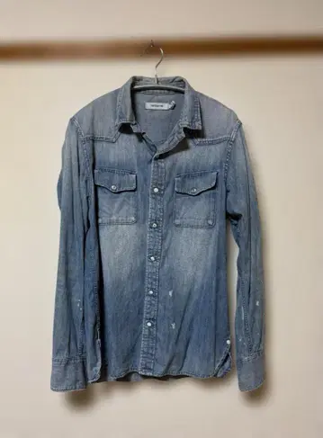 nonnative 데님 셔츠 페인트 가공 사이즈 1