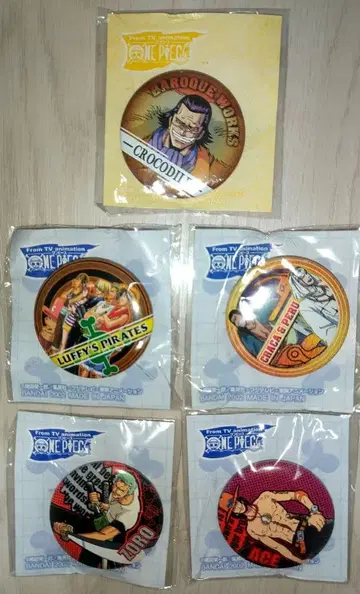 [ 레어 ] ONE PIECE 원피스 캔뱃지 5개 세트