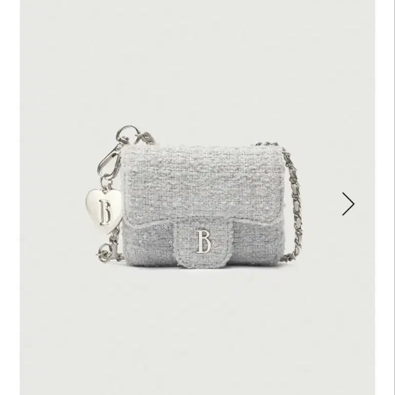 美品thebarnnet tweed chainbelt mini bag The Barnnet】Tweed Chain Belt Mini Bag | in the mist