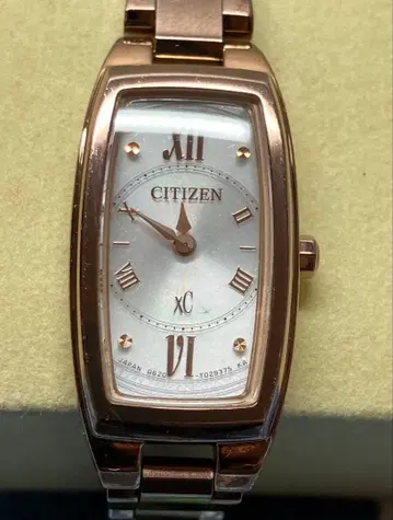 CITIZEN 크로시 로즈 골드 손목시계 (쿼츠) 가동품입니다.