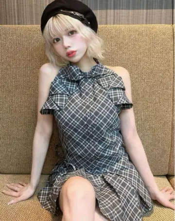 Darich 리본 체크 셋업