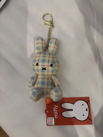 [ 익명 당일 배송 ] 한국 한정판 miffy 체크 무늬 키링