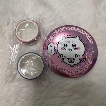 치이카와 랜드 캔뱃지 + 치이카와 마스킹 테이프 2개 포함