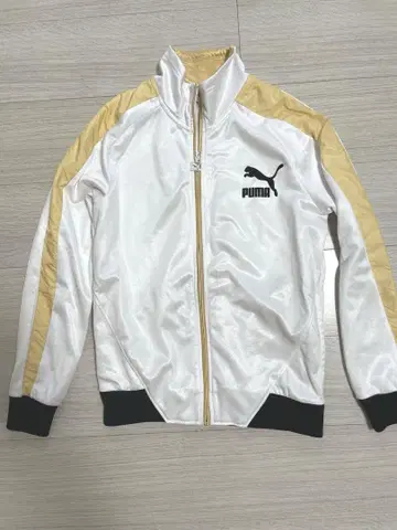 당일 발송 S 사이즈 PUMA 화이트 골드 저지