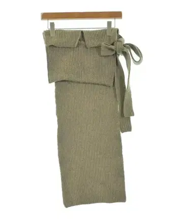 TAN 미디 스커트 여성용