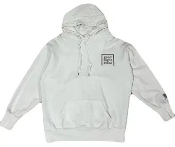 good night 5store 화이트 후드티