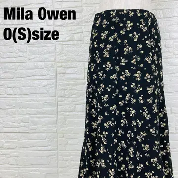 Mila Owen 미라 오웬 롱 플레어 스커트 꽃무늬 1138