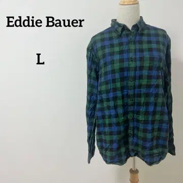 [ 하나뿐인 ] Eddie Bauer 긴팔 체크 셔츠 L 사이즈
