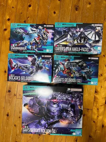 새상품 미개봉 지크 액스 HG 5체 세트 프라모델