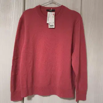 미착용 UNIQLO 유니클로 캐시미어 크루넥 스웨터 긴팔 택 포함