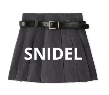 snidel 벨트 포함 스커트 숏 팬츠 GRY