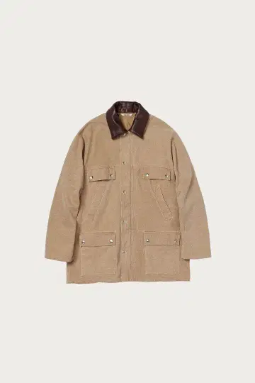 WASHED ORGANIC CANVAS HUNTING BLOUSON