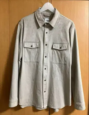 ZARA 남성용 스웨이드 느낌 셔츠