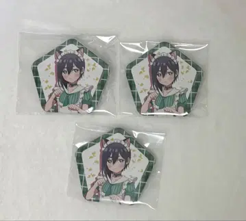 100카노 하라가 호두 캔뱃지 3개 콜라보 카페