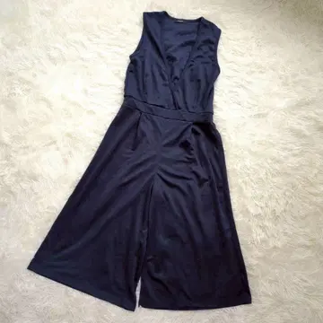 레스포 가우초 팬츠 올인원 (M) 네이비 슬리브리스 무지