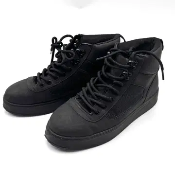 새상품급 ZARA 자라 미들컷 스니커즈 블랙 40 (25.5cm)