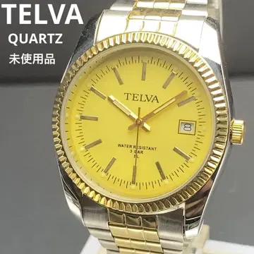 미사용 TELVA 쿼츠 배터리 교환 완료 일본제 무브먼트 콤비 컬러