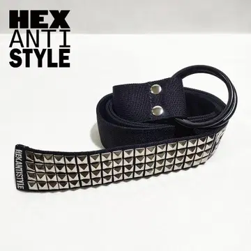 미착용/헥스 안티 스타일/스터드 링 벨트/익명 배송/화이트 1