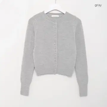 haku nugu 버튼 라운드 가디건