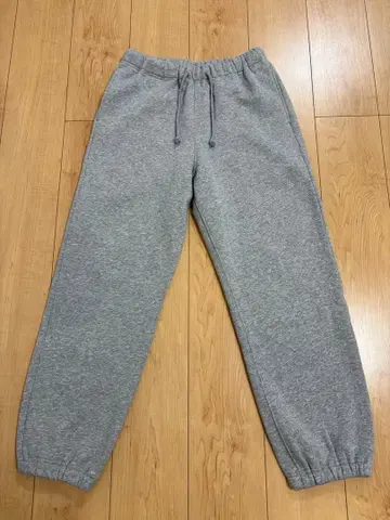 [무인양품 남성용] 맨투맨 와이드 팬츠 그레이 S사이즈 새상품