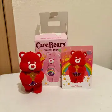 케어베어 colorful hugs 빨간색 popmart PLAZA