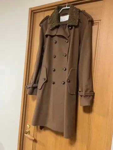 SCERVINO Street 브라운 롱 코트 코스프레 코트로도