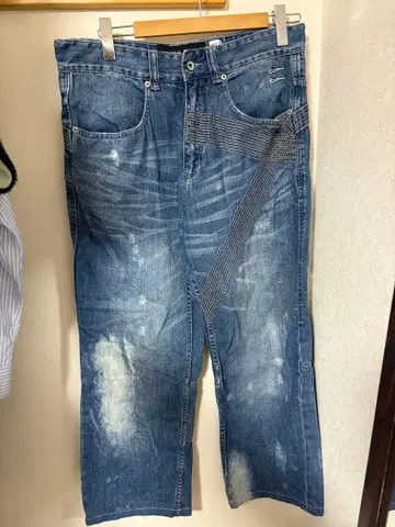 Rocawear 와이드 데님 청바지 자수 로카웨어 B계