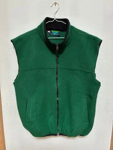 90s KELLY TUFF 플리스 베스트 L/G 그린