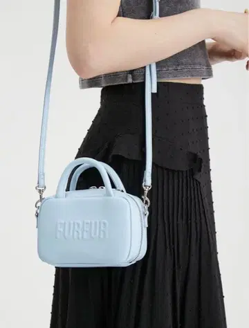FURFUR 마이크로 스퀘어 보스턴 백 컬러 SAX