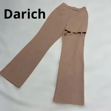 Darich 포인트 디자인 스트레이트 팬츠 핑크