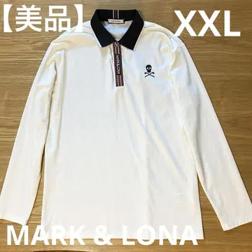 [ 새상품급 ] MARK & LONA 화이트 피케 셔츠 XXL 골프웨어