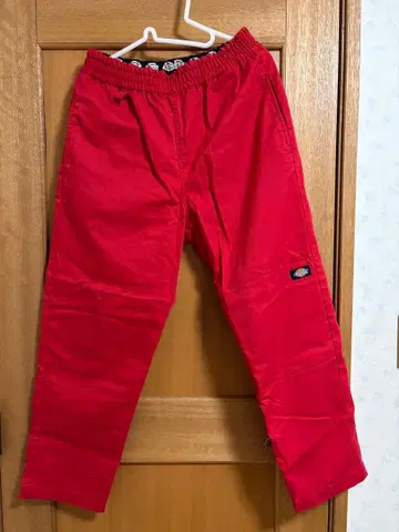 Dickies 팬츠 빨간색 M
