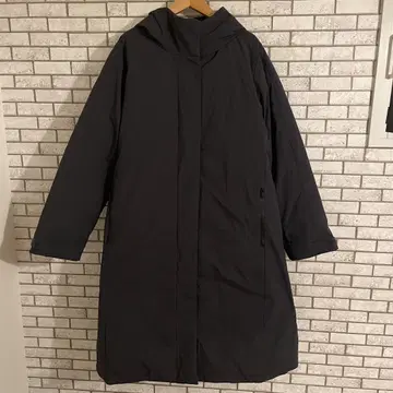 유니클로 울트라 웜 하이브리드 다운 롱 코트 XL 450495