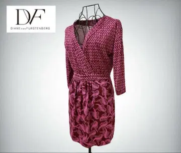 [ DVF ] 다이앤 폰 파스텐버그 7부 소매 플로럴 패턴 튜닉 0