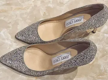 Jimmy Choo 글리터 펌프스 브라이덜 경사