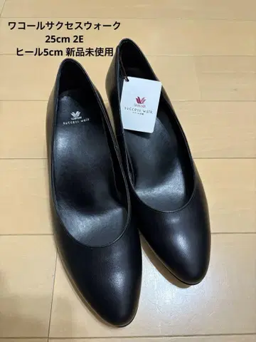 서세스워크 블랙 펌프스 25,0 EE 힐 5cm 미사용 새상품