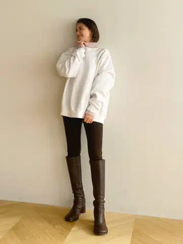 searoomlynn Basic 라운드 롱 부츠