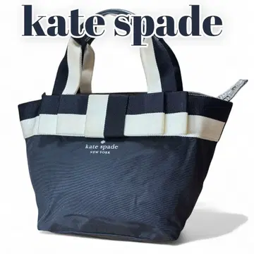 kate spade 케이트 스페이드 핸드백 리본 네이비 나일론