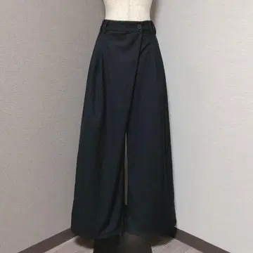 로리즈팜 아지메 턱 와이드 팬츠 블랙